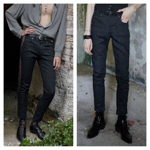 NEW Saint Laurent Spring 2022 black skinny jeans